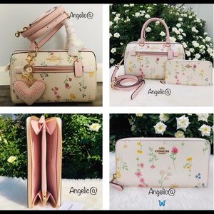 SOLD!!!Coach wildflower purse and wallet set